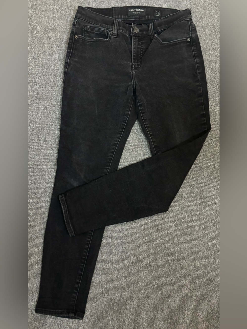 Lucky Brand | Women's Black Skinny Jeans | Ava Mid Rise | Size 6/28 | Ankle Jean